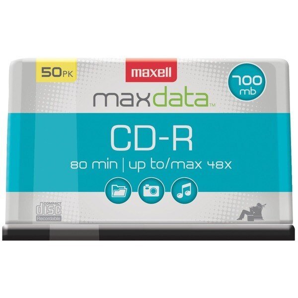 Digital 700MB 80-Minute CD-R 50pcs Spindle, Maxell, Mfr#: 623251/648250
